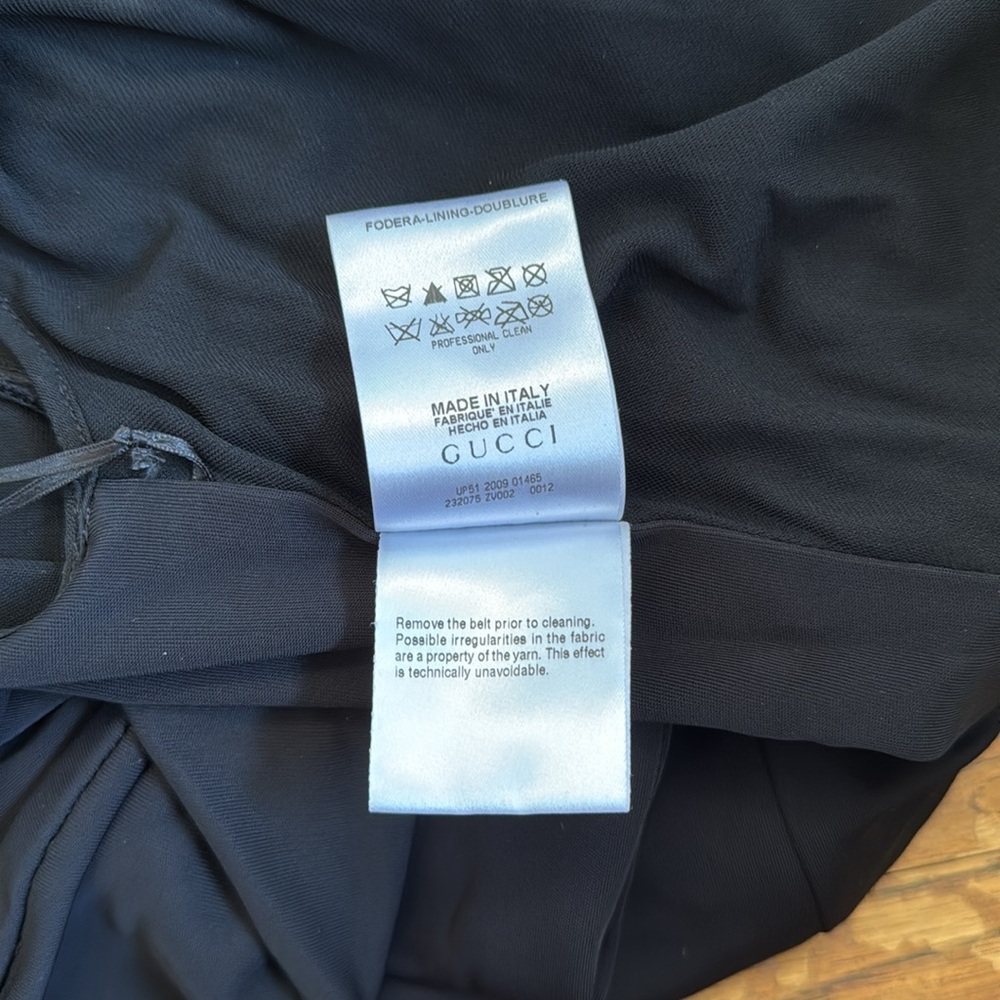 Gucci Open Back Belted Slit Dress - Picture 12 of 13